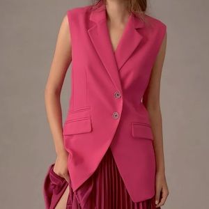 ANTHROPOLOGIE Maeve Tailored City Vest S